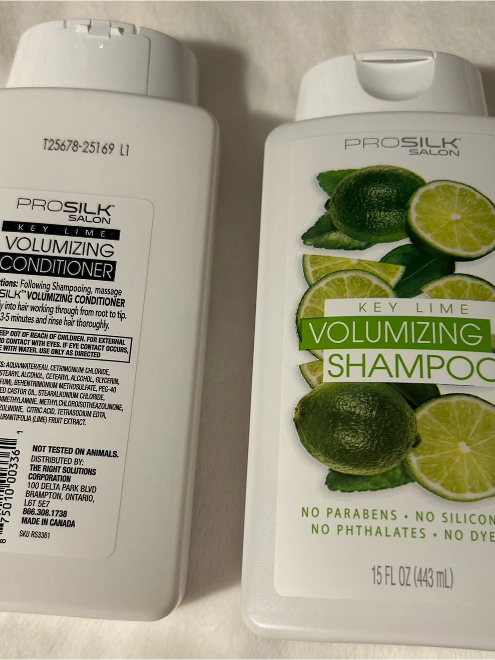 Prosilk Salon Volumizing Key Lime Shampoo And Conditioner Set 15 FI Oz